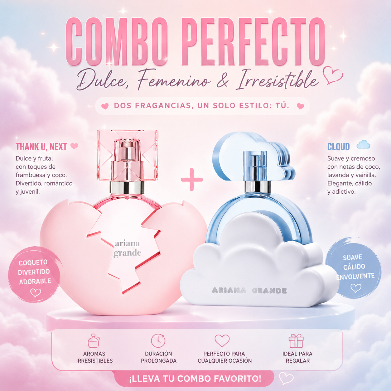 Cloud Ariana Grande + Thank U Next +Perfumero